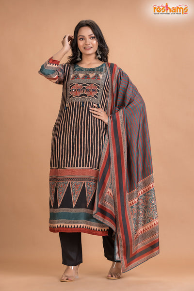 Three-Piece Kurti Set