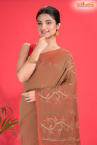 PURE COTTON KATHA STITCH RUST