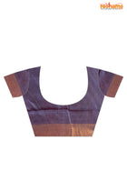 PURE PRINTED TUSSAR SILK BLUE