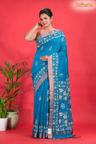 LINEN Handpaint Deep Sky Blue