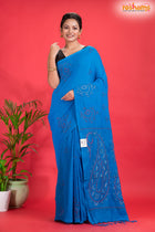 PURE COTTON KATHA STITCH SKY BLUE