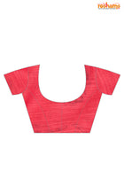 LINEN Handpaint Pink Red