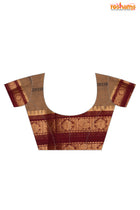 KOVAI KORA COTTON PURPLE GOLDEN BROWN