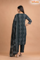 DEEP GREEN COTTON KURTI Three Piece