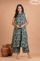 BLUE FLORAL COORD SET Two Piece