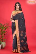 ASSAM COTTON OFF BLACK