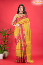 KOVAI KORA COTTON PURPLE YELLOW