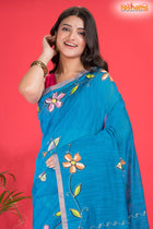 LINEN Handpaint Skyblue