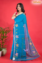 LINEN Handpaint Skyblue