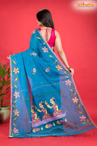 LINEN Handpaint Skyblue