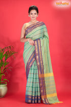 KOVAI KORA COTTON PURPLE GREEN