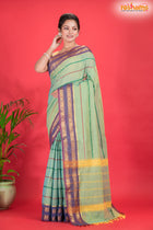 KOVAI KORA COTTON PURPLE GREEN