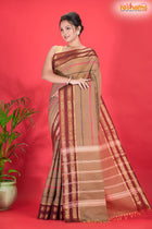KOVAI KORA COTTON PURPLE GOLDEN BROWN