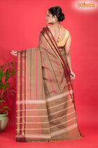 KOVAI KORA COTTON PURPLE GOLDEN BROWN