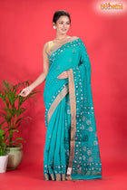 LINEN Handpaint Green