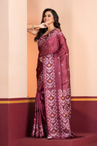 Pure Tussar Silk Jamdani Brown