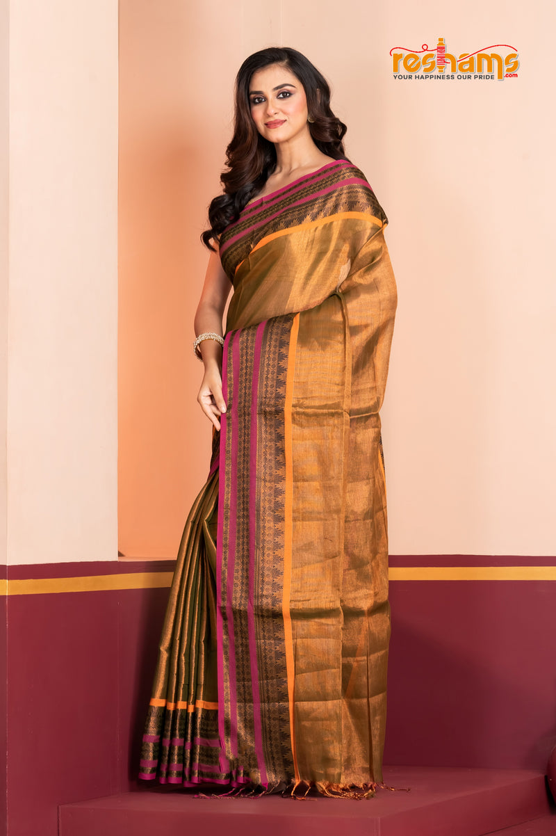 TISSUE LINEN DARK GOLD