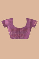 Pure Tussar Silk Jamdani Purple