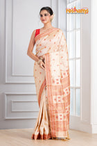 Assam Silk Red White