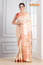 Assam Silk Red White