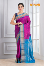 Kanjivaram Pure Silk Sky Purple