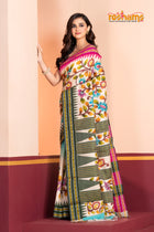 Vidarbha Pure Tussar White Kalamkari