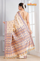 Assam Silk White Blue