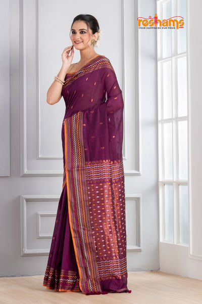 ASSAM COTTON PINK saree