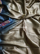 Hand Embroidered Hand Painted Kantha Stitch Mixed Saree – Woven in Pure Tussar Silk
