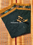 Pure Sambalpuri Cotton Saree -  Colour Green-Pink