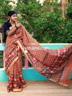 Maheshwari Zari Cotton Saree - Mixed Colour