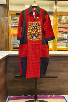 DARK RED BOUTIQUE COTTON KURTI