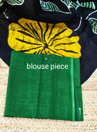 Mul Cotton Digital Print Saree – Black Yellow