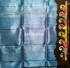 Pure Murshidabad Silk Saree – Hand Batik in Pink Blue Flower Pattern
