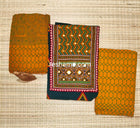 Cotton Ajrakh salwar with Colour Golden Yellow and Green