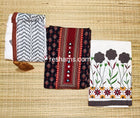 Cotton Ajrakh salwar with embroidery work in Dark Chocolate.