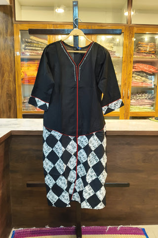 black white BOUTIQUE COTTON KURTI