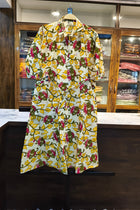 PEN KALAMKARI white BOUTIQUE COTTON KURTI Dress