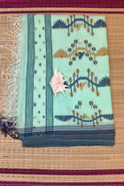 Handloom Cotton Light Green With Jamdani Work Saree