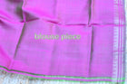 Bishnupuri Katan Silk Saree in Pink - Mangalgiri Pattern Handwoven