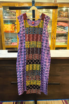 WHITE Purple Patch BOUTIQUE COTTON KURTI
